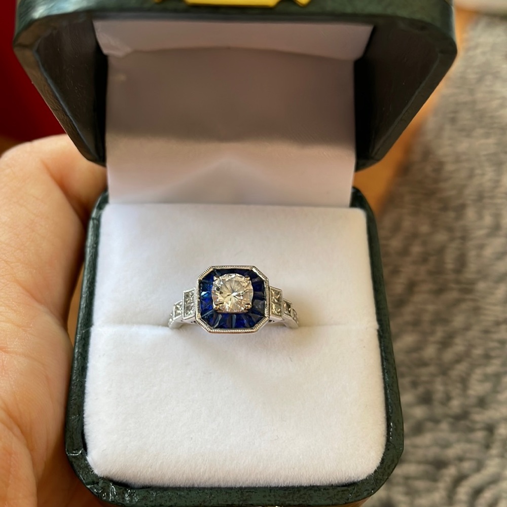 Engagement ring worn for only 3 weeks, since then polished and kept in box